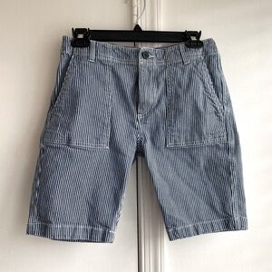 Boden Engineer Blue and white Stripe Shorts size 12